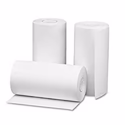 Rouleaux de Papier Thermique 43 mm - Pack de 5 Rouleaux - Conçu Pour les Caisses Enregistreuses - Couleur: Blanc