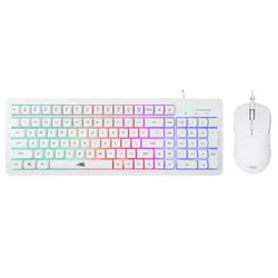 Pack Gamer Clavier & Souris Baracuda Orca BGC Blanc