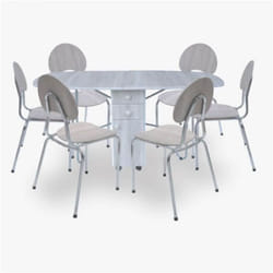 Pack SOTUFAB Salle A Manger Rabattable A Tirroir + 6 Chaises