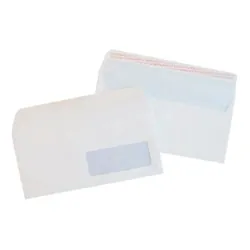 Packet de 500 Enveloppes PIGNA Fenêtre Strip 110 x 220 mm 80Gr