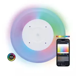 Panneau LED intelligent KSIX Duo, RGB+CCT, diamètre 42 cm, 2 450 lm, 24 W - BXPLAFLED01