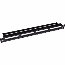 Panneaux de Branchement D-Link - 24 ports pour prises Keystone blindées CAT5e/CAT6 - Matériau : Acier robuste - Installation  ...