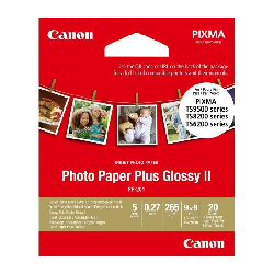 Papier Photo CANON PLUS GLOSSY II 265g 9X9cm 20 Feuilles