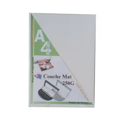 Paquet de 100 Couvertures Pour Reliure A4 Couché Mat Blanc 250 Gr