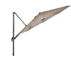 Parasol Excent Métal 3x3 Carré Grège
