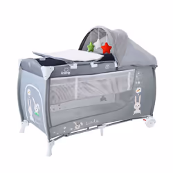 Parc Lit PRIMA Lindo - Dimensions & Poids : Ouvert: L 128,5 - P 73 - H 117 cm - Plié: L 22,5 - P 21 - H 79 cm - Kg 11,7 - Ave ...