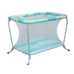 Parc Lit PRIMA Standard rétractable - Turquoise