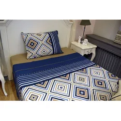 Parure De Lit NEED'S 1 Place Et Demi Etoile 120 X 190 CM - Bleu