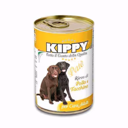 Pâté KIPPY Poulet Pour Chiens - Contenance: 400Gr - Recette facile à digérer et hautement appétente - Repas complet et équili ...