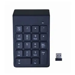 Gembird KPD-W-02 clavier numérique PC portable/de bureau Bluetooth Noir
