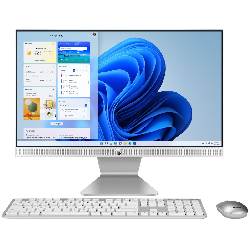 PC de bureau All-in-One ASUS V222FAK / i3 10è Gén / 8 Go / Windows 11 / 256 Go SSD / Blanc
