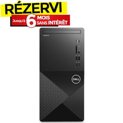 PC de Bureau DELL VOSTRO 3030 i3 14è Gén 8G 512Go SSD - Noir