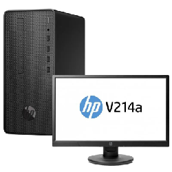 Pc de bureau HP Pro 300 G6 / Gold G6400 / 8 Go + Écran HP V214a 20.7" Full HD
