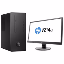 Écran HP V214a 20.7" Full HD (1920 x 1080 px), 60 Hz - Processeur Intel Pentium Gold G5400, (jusqu'à 3.70 GHz, 4 Mo de mémoir ...
