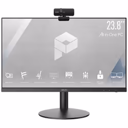 Écran: 23.8" Full HD IPS - Processeur: Intel® Core I3-10105 (up to 4,40 GHz, 6Mo de mémoire cache, 4 Core) - Système d'exploi ...
