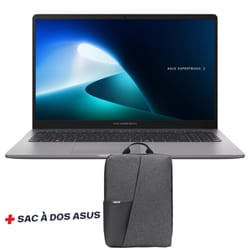 PC Portable ASUS ExpertBook P1 P1503CVA / i5-13420H / 16 Go DDR5 / 512 Go SSD / Gris Avec SAC À DOS ASUS