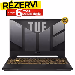 PC Portable ASUS TUF Gaming F15 i7 13è Gén 8Go RTX 4060 - Gris