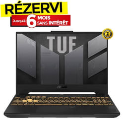 PC Portable ASUS TUF Gaming F15 i7 13è Gén 8Go RTX 4060 - Gris