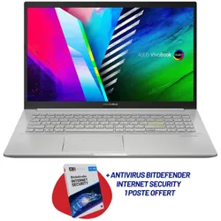 Pc Portable Asus VivoBook s15 I7 11Gén 16 Go 512 Go SSD Silver