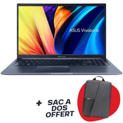 PC Portable ASUS Vivobook 15 X1502ZA i3 12è Gén 4Go 256Go SSD - Bleu