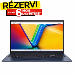 PC Portable ASUS Vivobook 15 X1504VA i3 13è Gén 8G 512G SSD - Bleu