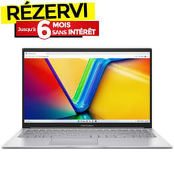 PC Portable ASUS Vivobook 15 X1504VA i3 13è Gén 8Go 512G SSD - Silver