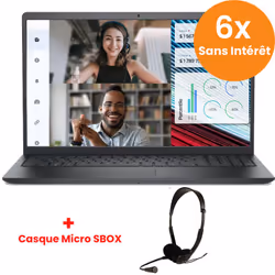 Pc Portable Dell Vostro 3520 - Ecran : 15.6" Full HD (1920 x 1080p) 120 Hz - Processeur : Intel Core i3-1215U (Up to 4.4 GHz, ...