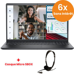Pc Portable Dell Vostro 3520 i3 12Gén 4Go 256Go SSD W11 Noir