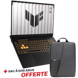 Pc Portable Gamer ASUS TUF Gaming F16 2025 / Core 5 210H / RTX 3050 6G / 32 Go DDR5 / 512 Go SSD / Gris Avec Sac à Dos Asus