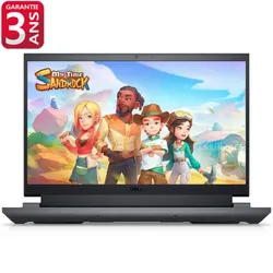 Pc Portable Gamer Dell G15 5535 AMD Ryzen 5 16Go 512Go SSD Windows 11