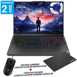 Pc Portable Gamer Lenovo Légion Pro 5 16IRX9 / i9-14900HX / RTX 4060 8G / 32 Go DDR5 / 1 To SSD / Noir