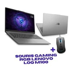 Lenovo LOQ 15IAX9 Intel® Core™ i5 i5-12450HX Ordinateur portable 39,6 cm (15.6") Full HD 8 Go DDR5-SDRAM 512 Go SSD NVIDIA GeForce RTX 2050 Wi-Fi 6 (802.11ax) Windows 11 Home Français Gris
