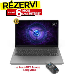 PC Portable Gamer LENOVO LOQ 15IAX9E i5 12ème Gén 32Go RTX 2050