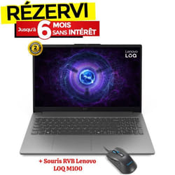 PC Portable Gamer LENOVO LOQ 15IAX9E i7 12è Gén 16Go RTX4050