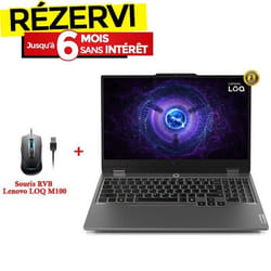 PC Portable Gamer LENOVO LOQ 15IRX9 i7 13ème Gén 24G RTX3050
