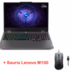 Pc Portable Gamer Lenovo LOQ3 15IRX9 i7 13Gén 16Go 512Go SSD Noir