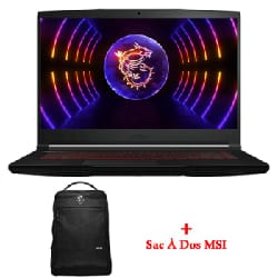 PC Portable Gamer MSI Thin GF63 12UCX i7 12è Gén 16Go RTX 2050