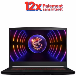 Écran 15.6" FULL HD IPS, 144 Hz - Processeur: Intel Core i5-12450H (up to 4.40 GHz Turbo max, 12 Mo de mémoire cache, Octa-Co ...