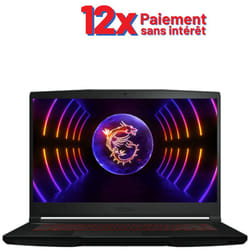 PC Portable Gamer MSI Thin GF63 12VF i5 12è Gén 32Go RTX 4060