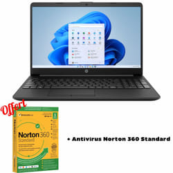 PC Portable HP 15-dw3086nk i3 11è Gén 32Go 256Go SSD - Noir