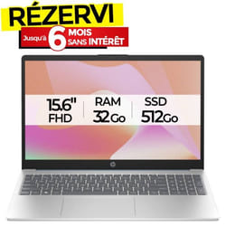 PC Portable HP 15-fd0094nk i5 13è Gén 32Go 512Go SSD - Silver & Bleu