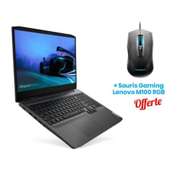 PC Portable LENOVO Gaming 3 AMD Ryzen 5 8Go 1 To + 256Go SSD - Noir
