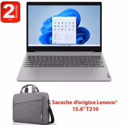 Ecran : 15.6" HD (1366x768) TN 220nits Antireflet - Processeur : AMD Athlon Silver 7120U (Up to 3,5 GHz Turbo max, 2 Mo de mé ...