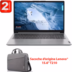 Pc Portable Lenovo IdeaPad 1 15IAU7 - Ecran: 15.6" HD (1920x1080) TN 220nits Antireflet  - Processeur: Intel Core i5-1235U (u ...