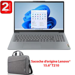 Pc Portable Lenovo IdeaPad Slim 3 15AMN8 AMD Ryzen 3 8Go 512Go SSD Gris