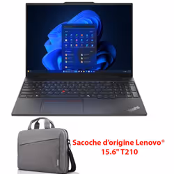 Pc Lenovo ThinkBook E16 G2 - Ecran : 16" WUXGA (1920 x 1200) IPS - Processeur : Intel Ultra 7 155H  (Up to 4.8 GHz Turbo max, ...