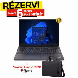 PC Portable LENOVO ThinkPad E16 Gén 1 i5 13è Gén 16G 512G SSD - Noir
