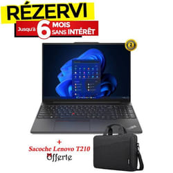 PC Portable LENOVO ThinkPad E16 Gén 1 i5 13è Gén 16G 512G SSD - Noir