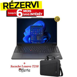 PC Portable LENOVO ThinkPad E16 Gén 1 i5 13è Gén 8G 512G SSD - Noir