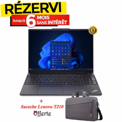 PC Portable LENOVO ThinkPad E16 Gen 2 Ultra 5 125U 8Go 512Go SSD - Noir